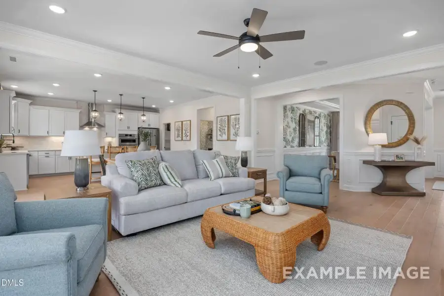 Furnished interior view inside a new home in Addison West, Holly Springs (Image 6).