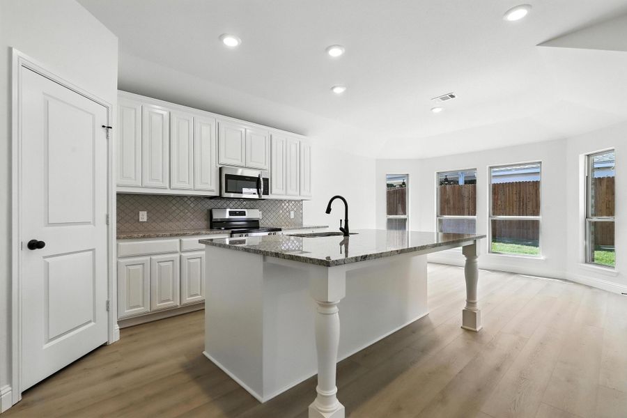 Representative furnished interior of a home built from the Iverson I by Cheldan Homes in Pitcock Addition, Graham (Image 44).