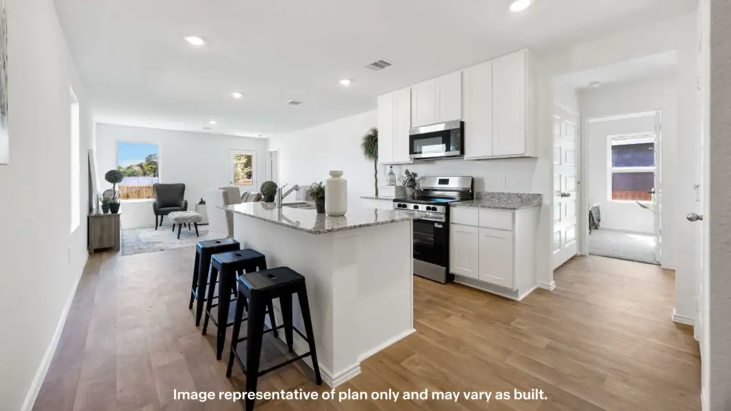 Representative furnished interior of a home built from the The Axis by D.R. Horton in Pari Estates, Lubbock (Image 4).