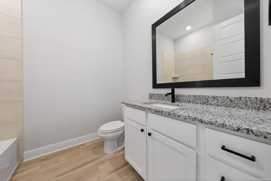 Furnished interior view inside a new home in Potranco West, Castroville (Image 3).