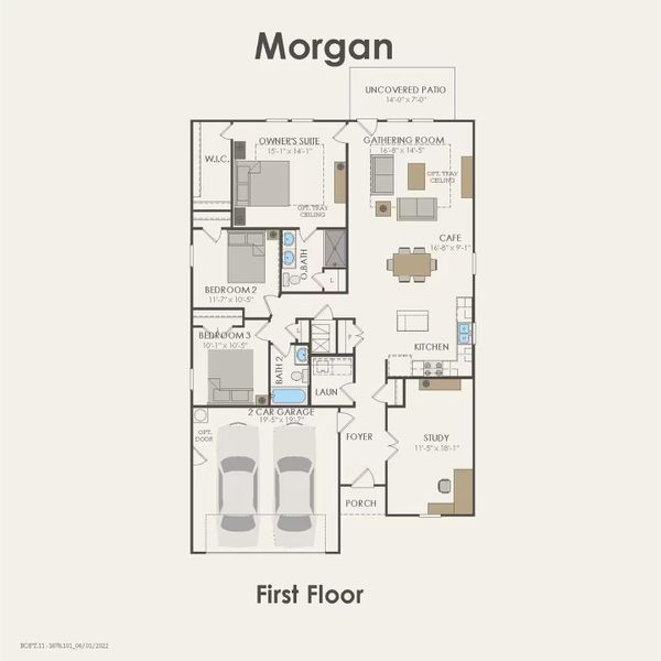 Centex Homes, Morgan floor plan