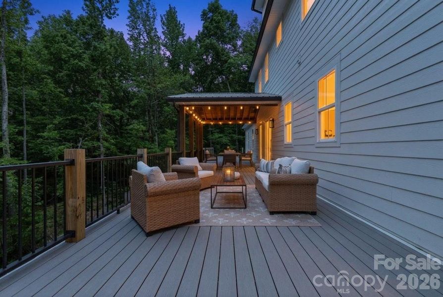 Exterior details and patio area of a home in , Matthews (Image 25).