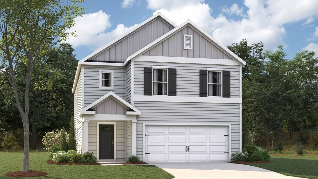 Representative exterior photo of a completed home built from the HARBOR by D.R. Horton in River Landing, Murfreesboro, TN (Image 2). Representative exterior photo of a completed home built from the HARBOR by D.R. Horton in River Landing, Murfreesboro, TN (Image 2).