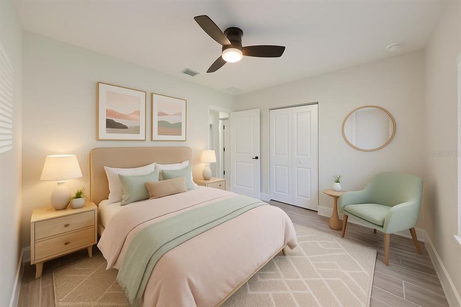 Furnished interior view inside a new home in , Tampa (Image 41). Furnished interior view inside a new home in , Tampa (Image 41).