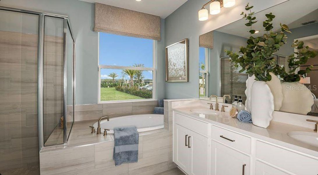 Furnished interior view inside a new home in Indigo Creek, Apollo Beach (Image 5).