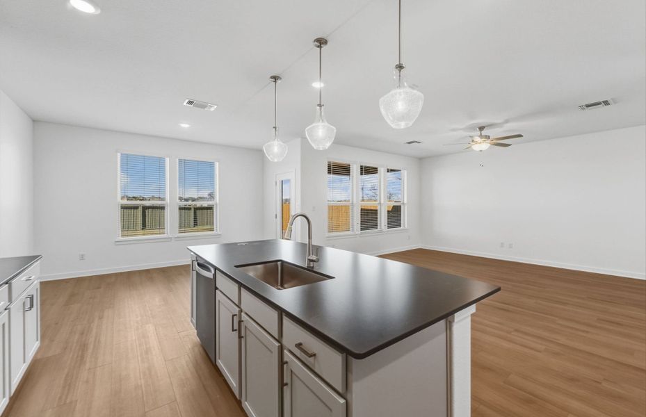 Furnished interior view inside a new home in Santa Rita Ranch, Liberty Hill (Image 7).