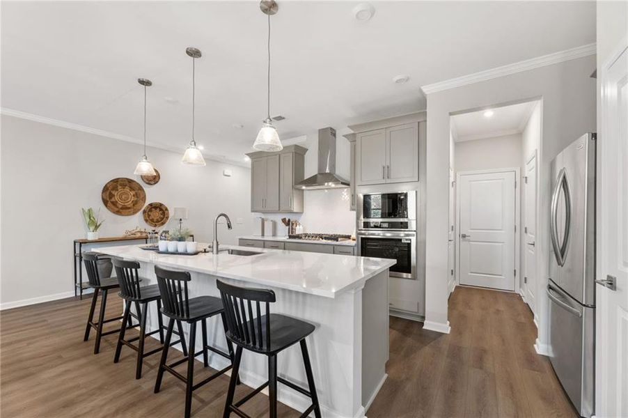 Furnished interior view inside a new home in Lake Shore, Winder (Image 19).