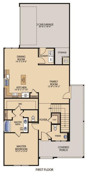 2D floor plan layout of this home in Easton Park, Austin, TX (Image 5). 2D floor plan layout of this home in Easton Park, Austin, TX (Image 5).