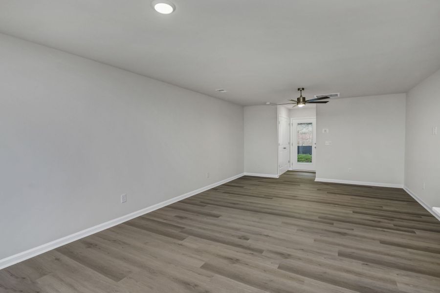 Representative unfurnished interior of a home built from the Harper by Veranda Homes in The Abbey at Trolley Run Station, Aiken (Image 11).