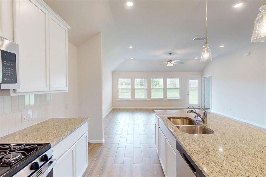 Furnished interior view inside a new home in Kings Way, Denton (Image 6).