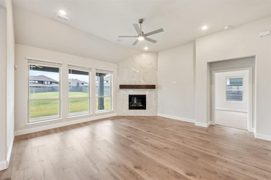 Spacious, unfurnished interior of a new home in Union Park Classic 55, Little Elm (Image 32).