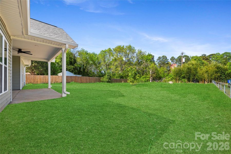 Exterior details and patio area of a home in , Troutman (Image 26).