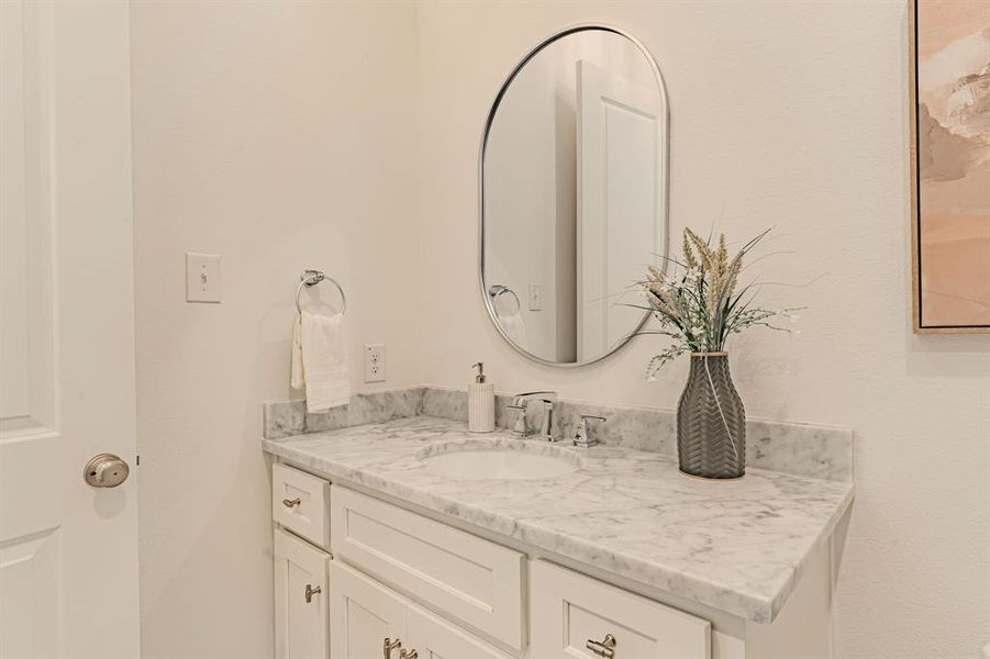 Furnished interior view inside a new home in , Aledo (Image 32).