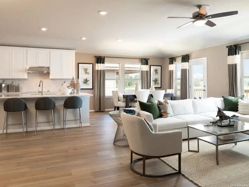 Furnished interior view inside a new home in , San Antonio (Image 9).