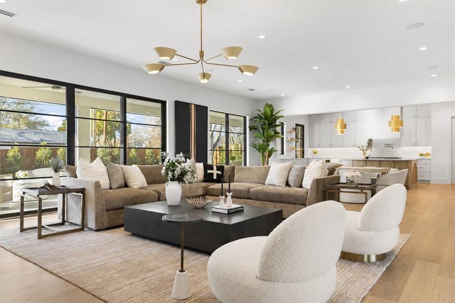 Furnished interior view inside a new home in , Dallas (Image 31).