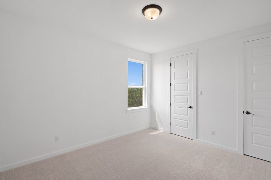 Spacious, unfurnished interior of a new home in Park Collection At Wolf Ranch, Georgetown (Image 41). Spacious, unfurnished interior of a new home in Park Collection At Wolf Ranch, Georgetown (Image 41).