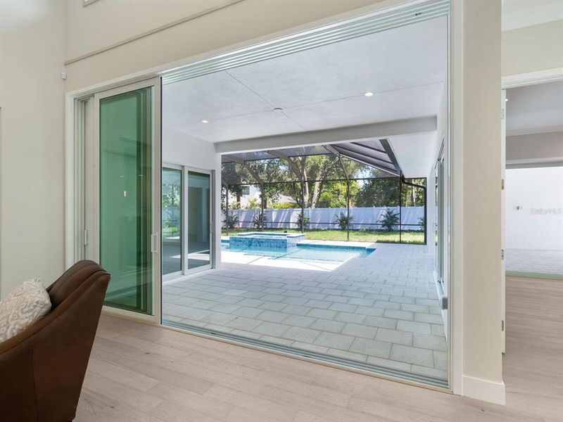 Furnished interior view inside a new home in , Sarasota (Image 42).