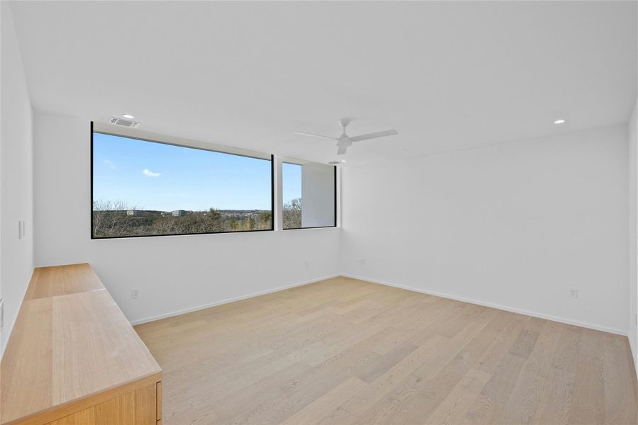 Upstairs living room with gorgeous views of the Greenbelt