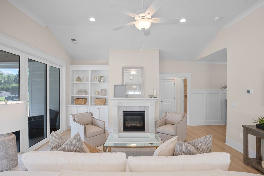 Representative furnished interior of a home built from the Claremont by Bill Clark Homes in The Sanctuary at Sunset Beach, Sunset Beach (Image 10). Representative furnished interior of a home built from the Claremont by Bill Clark Homes in The Sanctuary at Sunset Beach, Sunset Beach (Image 10).