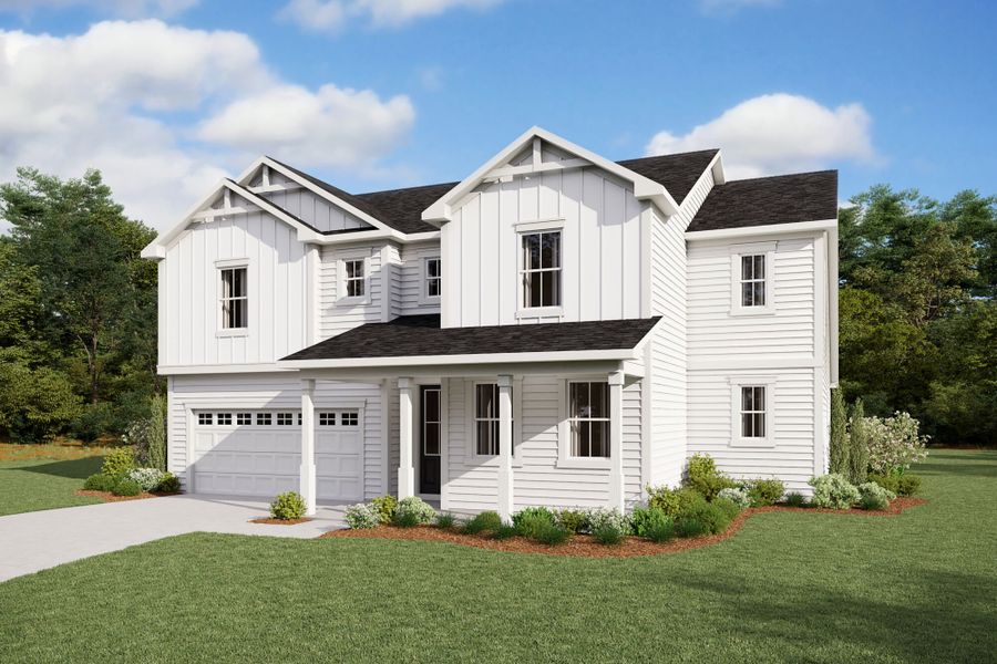 Representative exterior photo of a completed home built from the Olympic by Mattamy Homes in Magnolia Park, Garner, NC (Image 2).