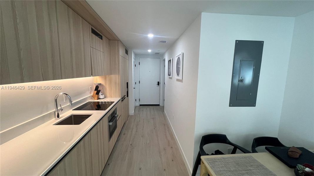 Furnished interior view inside a new home in , Miami (Image 10).