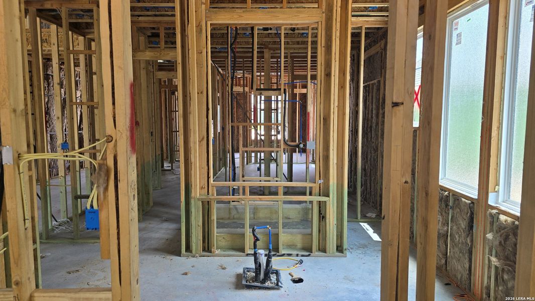 In-progress construction of a new home in Village at Three Oaks, Seguin, TX (Image 17).