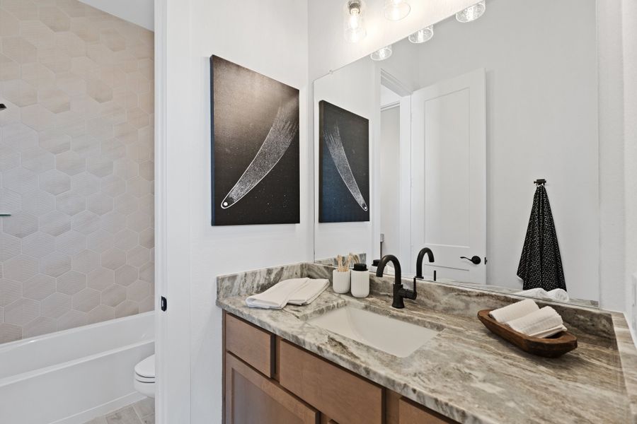 Furnished interior view inside a new home in Riceland, Mont Belvieu (Image 33).