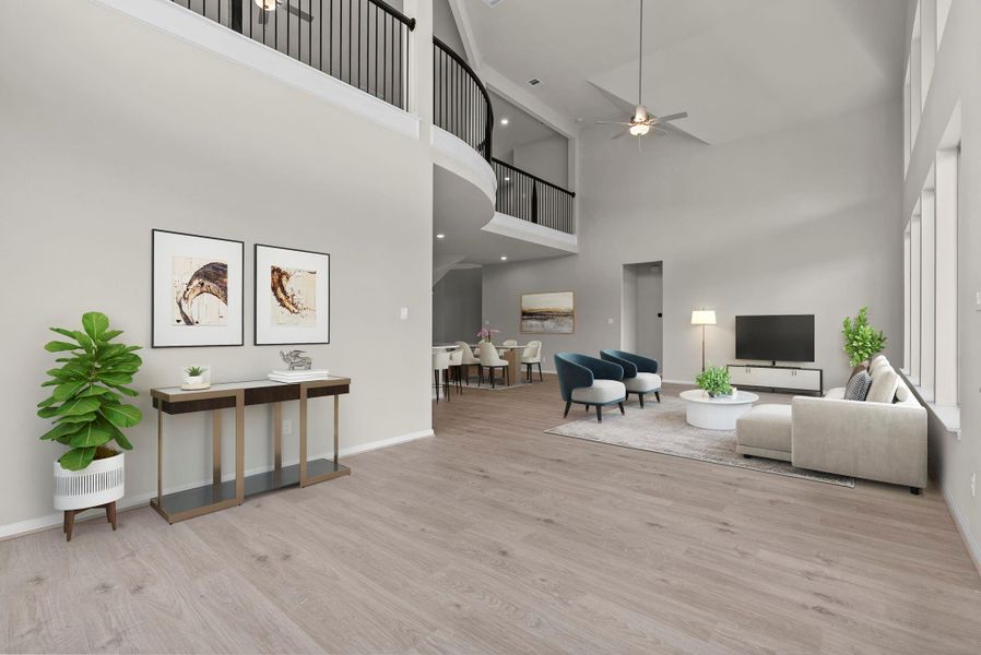Furnished interior view inside a new home in Pomona, Manvel (Image 7).