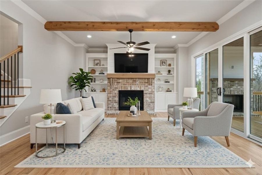 Furnished interior view inside a new home in , Marietta (Image 14).