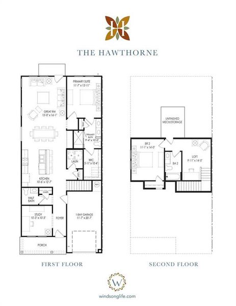 2D floor plan layout of this home in Harmony Walk, Cartersville, GA (Image 2). 2D floor plan layout of this home in Harmony Walk, Cartersville, GA (Image 2).