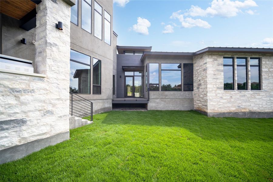 Exterior details and patio area of a home in , Austin (Image 24).