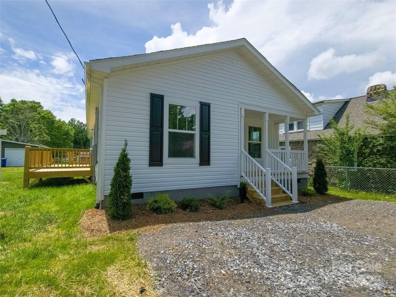 Front exterior of a new home in , Swannanoa, NC, highlighting curb appeal (Image 13).