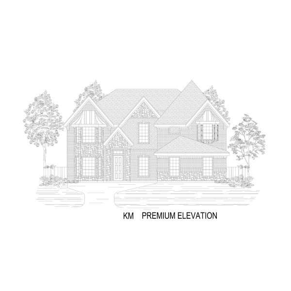Representative rendering of the exterior for the Crestwood 2FSW by First Texas Homes (Image 22). Representative rendering of the exterior for the Crestwood 2FSW by First Texas Homes (Image 22).