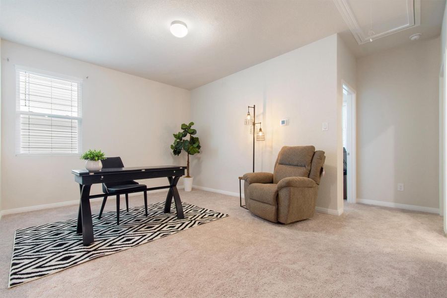 Furnished interior view inside a new home in Lariat, Liberty Hill (Image 6).
