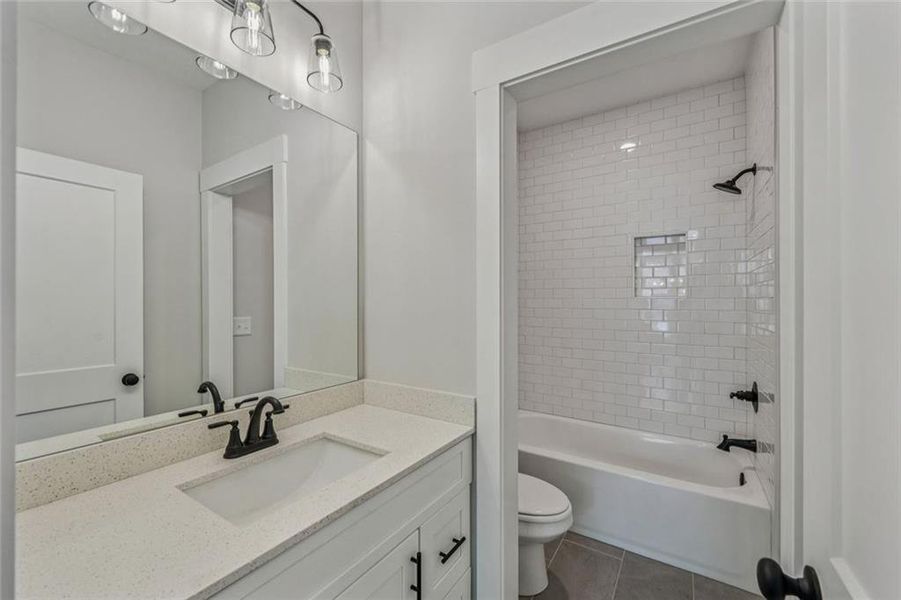 Furnished interior view inside a new home in , Atlanta (Image 32).