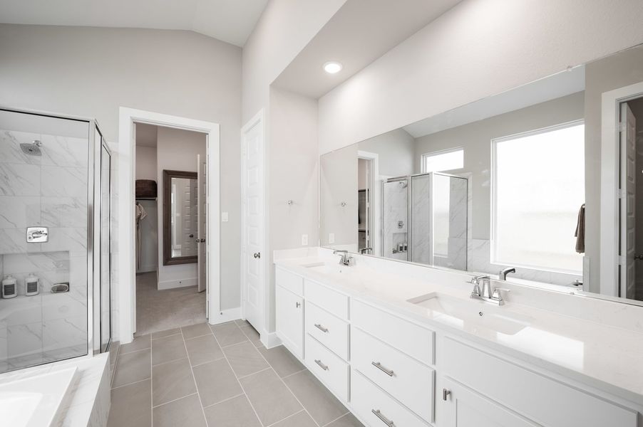 Representative furnished interior of a home built from the Verdin by Tri Pointe Homes in Pecan Ridge, Fulshear (Image 50).