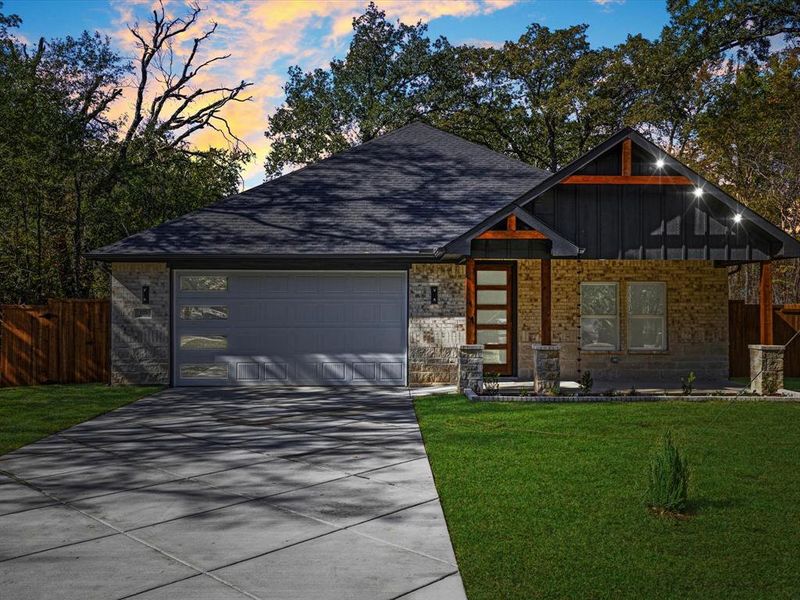 Front exterior of a new home in , Trinidad, TX, highlighting curb appeal (Image 1). Front exterior of a new home in , Trinidad, TX, highlighting curb appeal (Image 1).