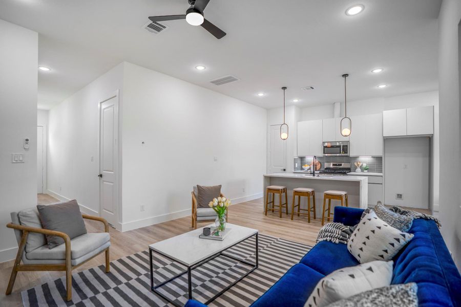 Furnished interior view inside a new home in , Houston (Image 12).