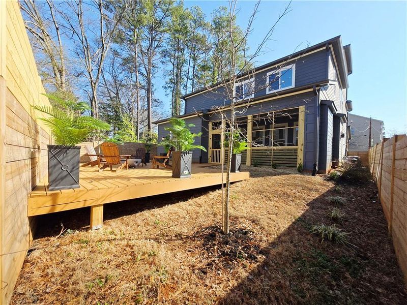 Exterior details and patio area of a home in , Atlanta (Image 31). Exterior details and patio area of a home in , Atlanta (Image 31).
