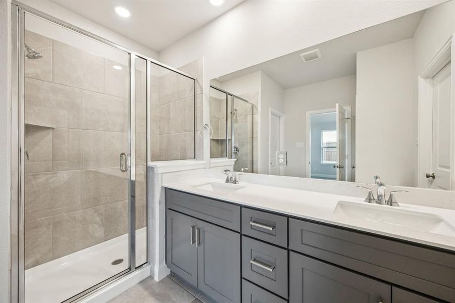 Furnished interior view inside a new home in Santorini, Seagoville (Image 6).