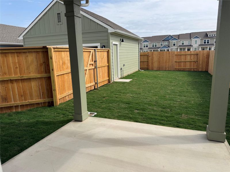 Rear Patio & Private Backyard
