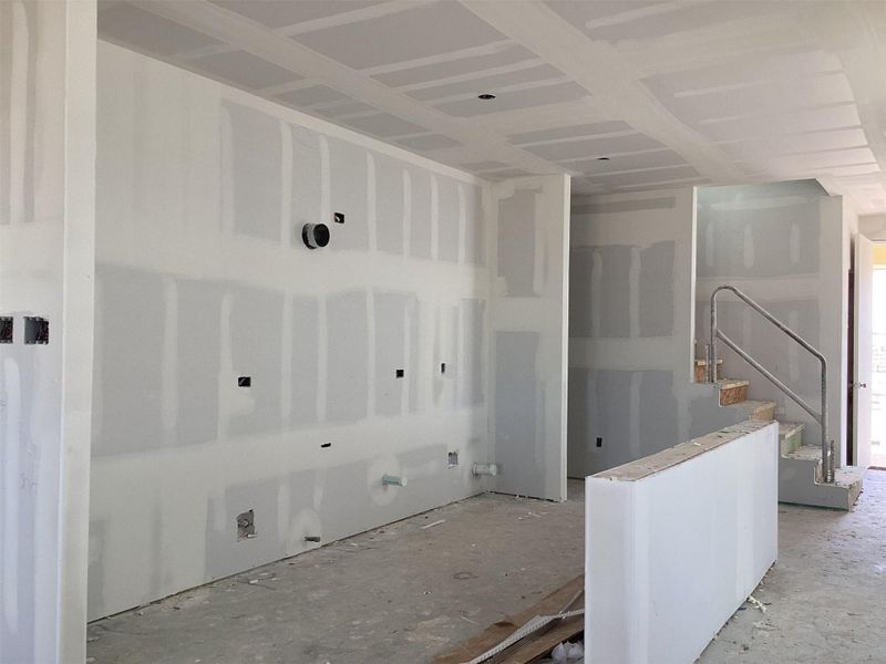 In-progress construction of a new home in Lariat, Liberty Hill, TX (Image 25).