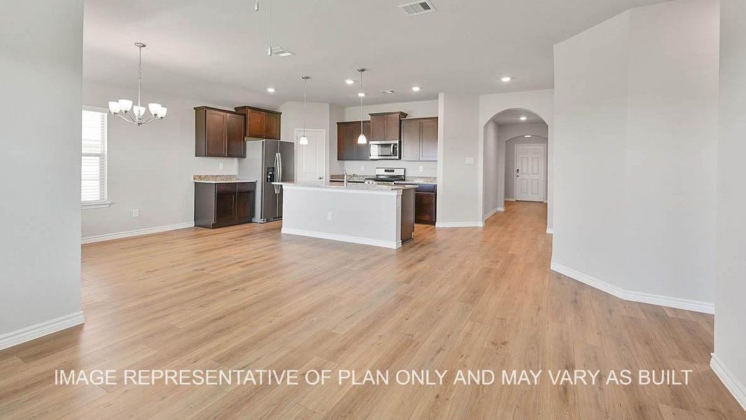 Representative furnished interior of a home built from the Dakota by D.R. Horton in Pleasant Hill, Bryan (Image 9).