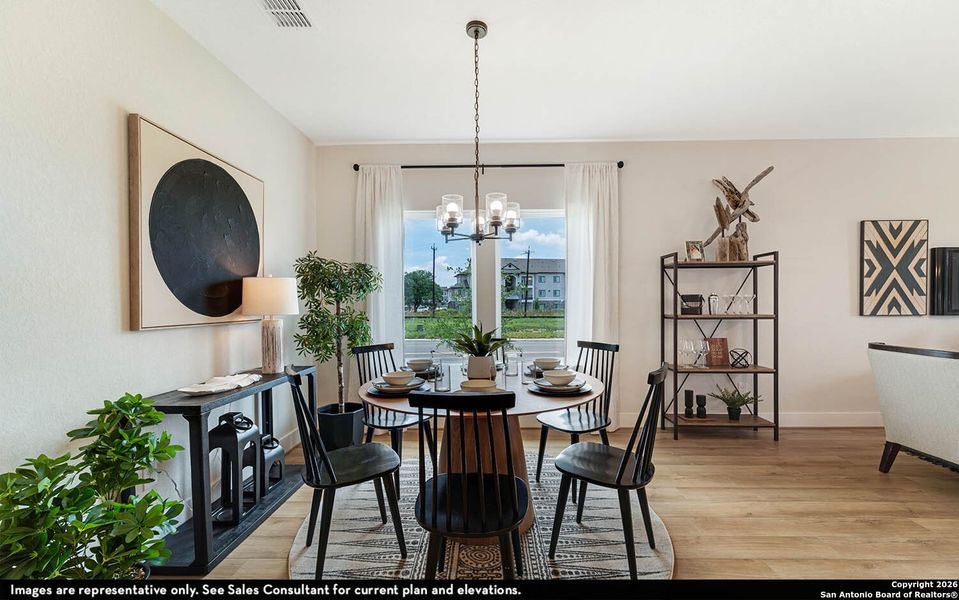 Furnished interior view inside a new home in Morgan Meadows, San Antonio (Image 13).