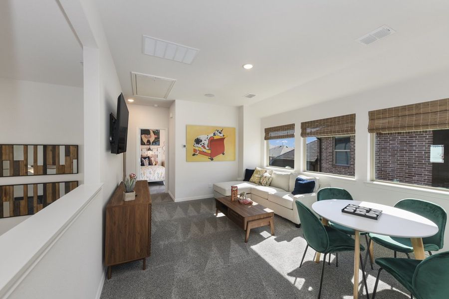 Furnished interior view inside a new home in Heartland, Heartland (Image 17). Furnished interior view inside a new home in Heartland, Heartland (Image 17).