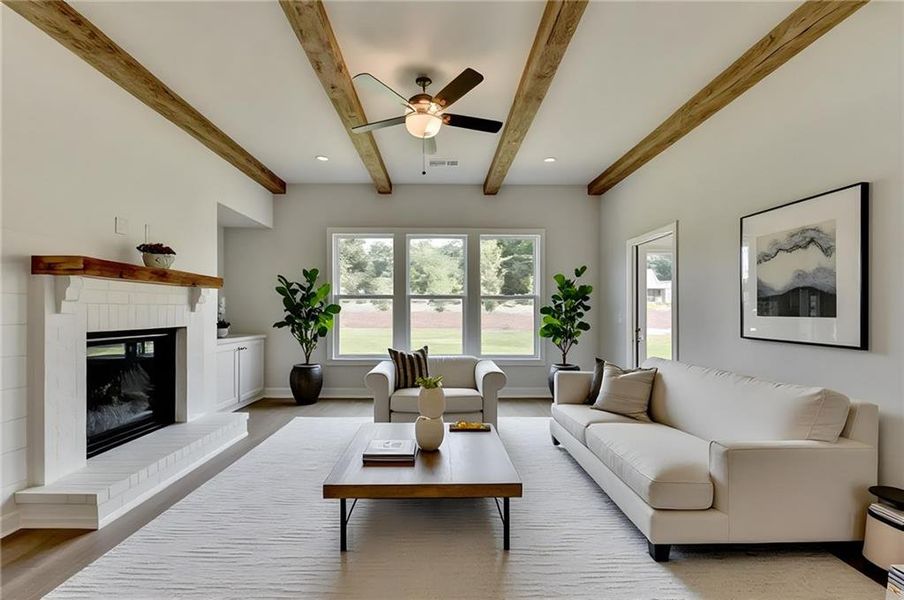 Furnished interior view inside a new home in , Suwanee (Image 33).