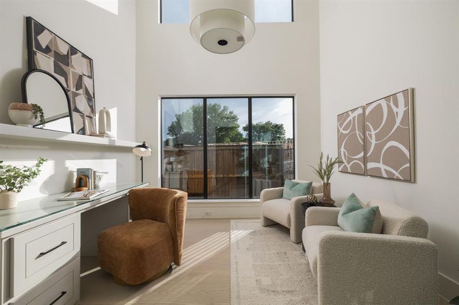 Furnished interior view inside a new home in Dove Station, Grapevine (Image 28).