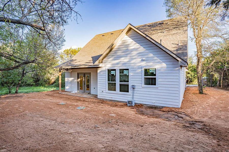 INCOMPLETE CONSTRUCTION - SIX FOOT WOODEN PRIVACY FENCE TO BE INSTALLED