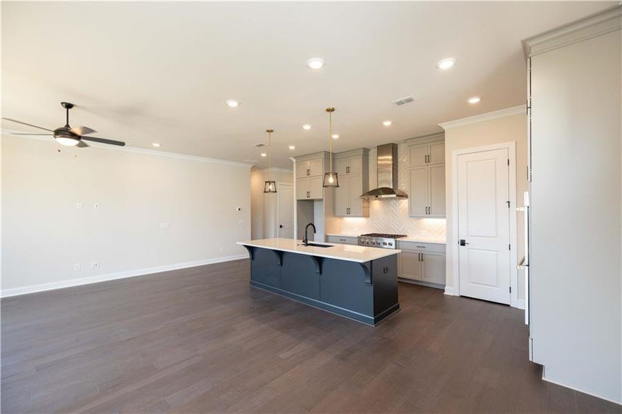 Furnished interior view inside a new home in Waterhaven, Cumming (Image 10).