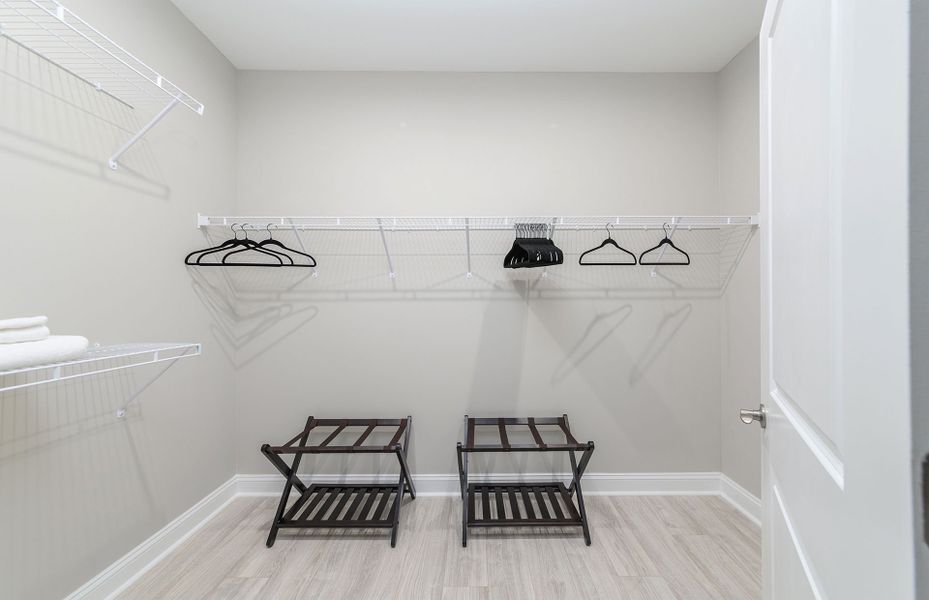 Desirable walk-in closet in the Owner's Bath.